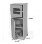 6129-COCINITA MODULO FRIGORIFICO Y MICROONDAS HAYA MOBEDUC 602012H18