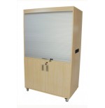6139-MUEBLE TELEVISION Y VIDEO ALTO CON PERSIANA HAYA MOBEDUC 600911HRC18