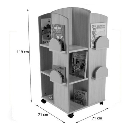 6141-TORRE EXPOSITOR DE LIBROS HAYA MOBEDUC 602101HR18