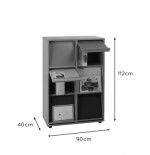 6147-ARMARIO EXPOSITOR HAYA MOBEDUC 602116HP18