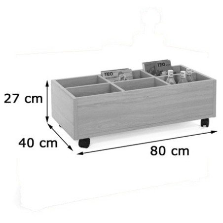 6159-CARRO LIBRERIA BAJO HAYA MOBEDUC 600905HR18