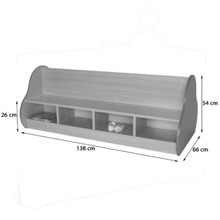 6171-BANCO DOBLE 8 NINOS HAYA MOBEDUC 602107HP18