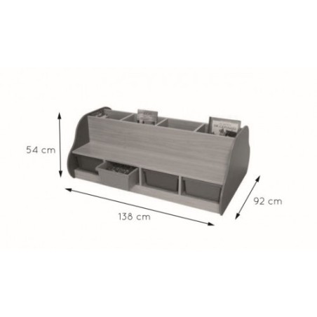 6175-BANCO LIBRERIA DOBLE 8 NINOS HAYA MOBEDUC 602109HP18