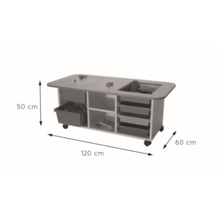 6181-MESA MULTIACTIVIDADES (ALTURA 50 CM) HAYA MOBEDUC 602201HR18