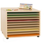 6198-MUEBLE ARCHIVADOR DE CARTULINAS HORIZONTAL HAYA MOBEDUC 600908HP18