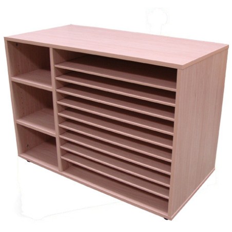 6202-MUEBLE ESTANTERIA Y CARTULINERO BAJO HAYA MOBEDUC 602213HP18