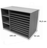 6203-MUEBLE ESTANTERIA Y CARTULINERO BAJO HAYA MOBEDUC 602213HP18