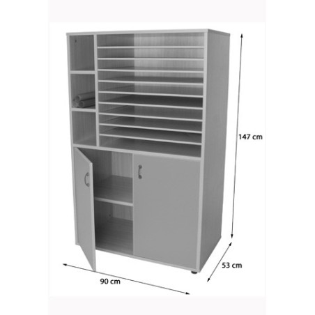 6213-MUEBLE ARMARIO Y CARTULINERO  HAYA MOBEDUC 602210HPS18