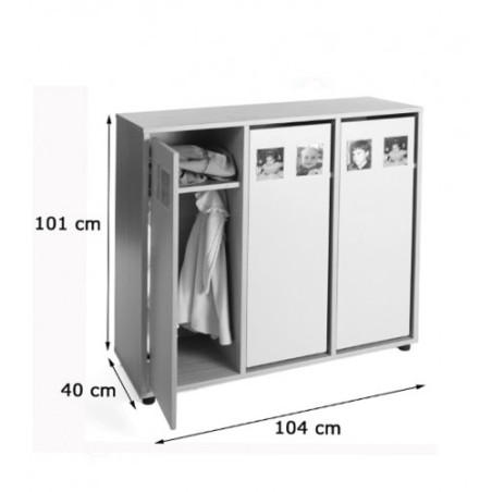 6221-MUEBLE TAQUILLA 6 NINOS 101 CM ALTO HAYA MOBEDUC 600602HPS18