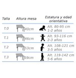 6309-MESA 1/4 DE ARO (TALLA 0 - 3) HAYA MOBEDUC 600555H180