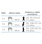 6373-MESA SEMIREDONDA 120 CM (TALLA 1 - 3) HAYA MOBEDUC 500106B181