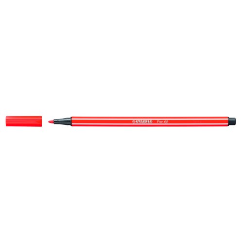 645-ROTULADOR PUNTA FIBRA MEDIA 1MM. PEN 68 ROJO NEON STABILO 68/040