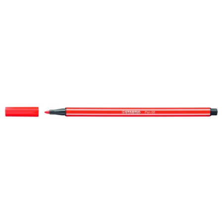 645-ROTULADOR PUNTA FIBRA MEDIA 1MM. PEN 68 ROJO NEON STABILO 68/040