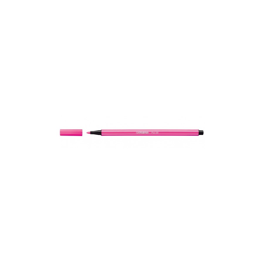 647-ROTULADOR PUNTA FIBRA MEDIA 1MM. PEN 68 ROSA NEON STABILO 68/056