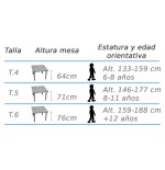 6492-MESA ABATIBLE LATERAL REGULABLE 140X80 CM HAYA MOBEDUC 500606.8B14
