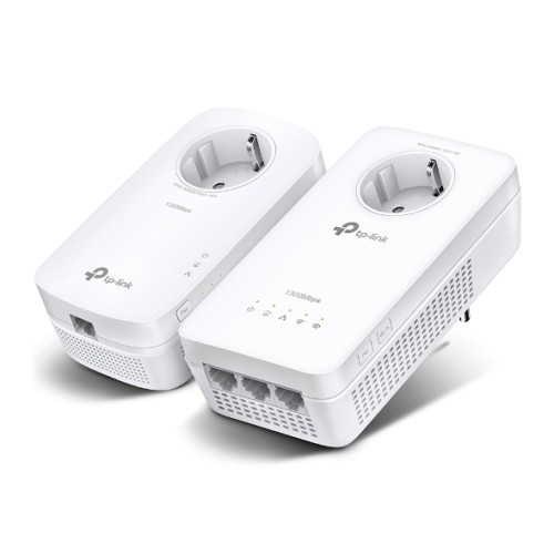 6553-TP-LINK KIT EXTENSOR WIFI AC POWERLINE AV1300 CON TOMA DE CORRIENTE ADICIONAL.