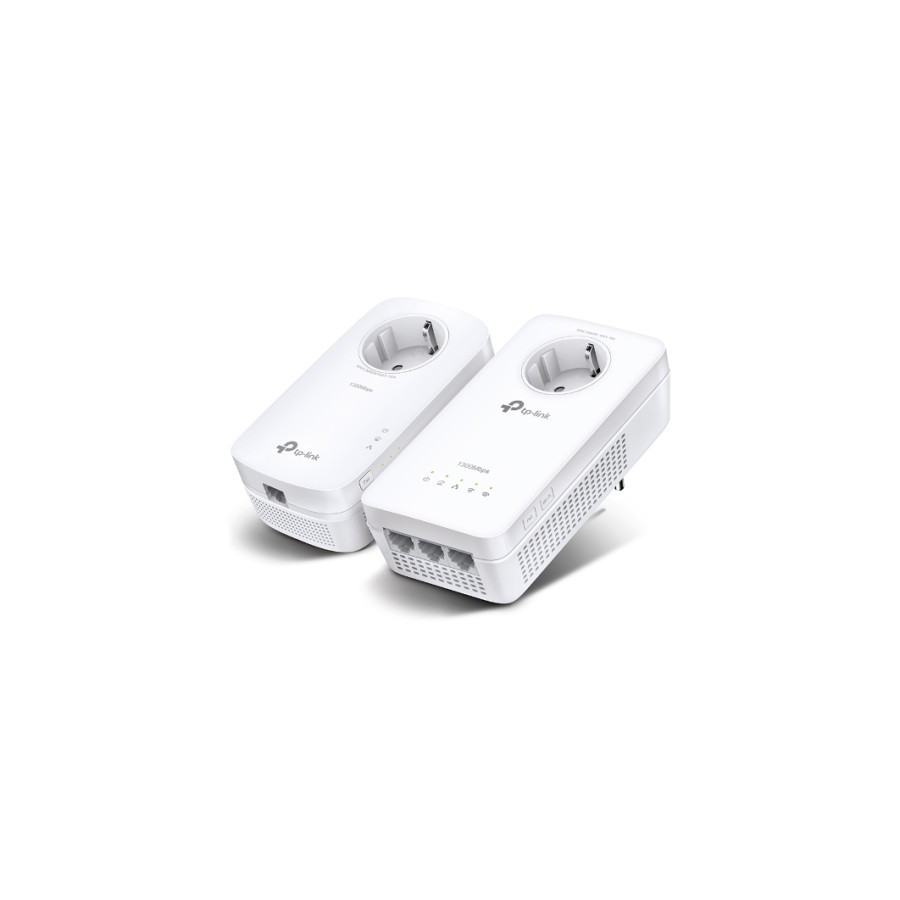 6553-TP-LINK KIT EXTENSOR WIFI AC POWERLINE AV1300 CON TOMA DE CORRIENTE ADICIONAL.