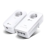6553-TP-LINK KIT EXTENSOR WIFI AC POWERLINE AV1300 CON TOMA DE CORRIENTE ADICIONAL.