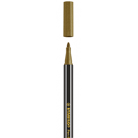 657-ROTULADOR ACUARELABLE METAL PUNTA MEDIA 1,4MM. PEN 68 ORO STABILO 68/810
