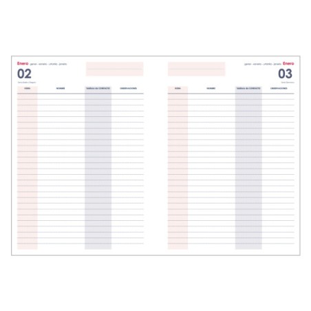 6587-AGENDA PLANNING PERPETUO DIA PAGINA 21 X 29 CM AZUL DOHE 12132