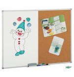 6622-PIZARRA CORCHO / BLANCA DE DOBLE USO 60X90 CM FAIBO 603-2T