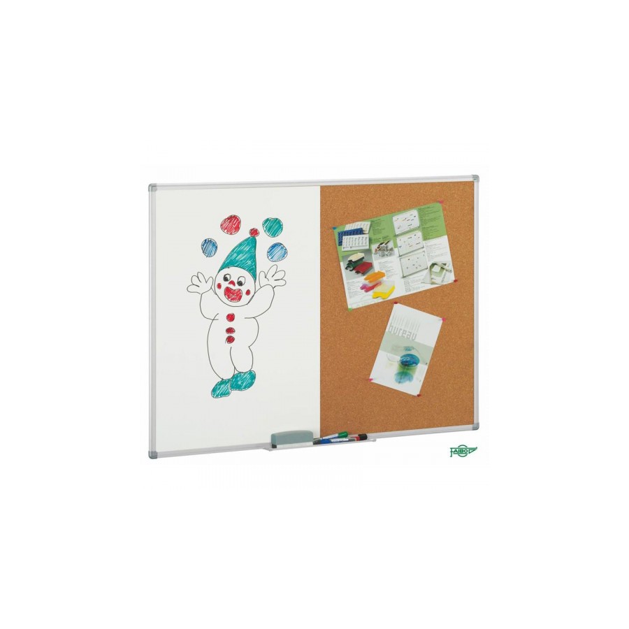 6623-PIZARRA CORCHO / BLANCA DE DOBLE USO 90X120 CM FAIBO 603-3T