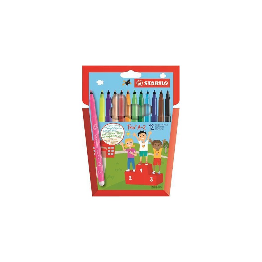 664-STABILO Trio A-Z rotulador Fino Sepia 12 pieza(s)