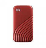 6666-SANDISK MY PASSPORT TM SSD 500GB, RED, 1050MB/S READ, 1000MB/S WRITE, PC & MAC COMPATIABLE