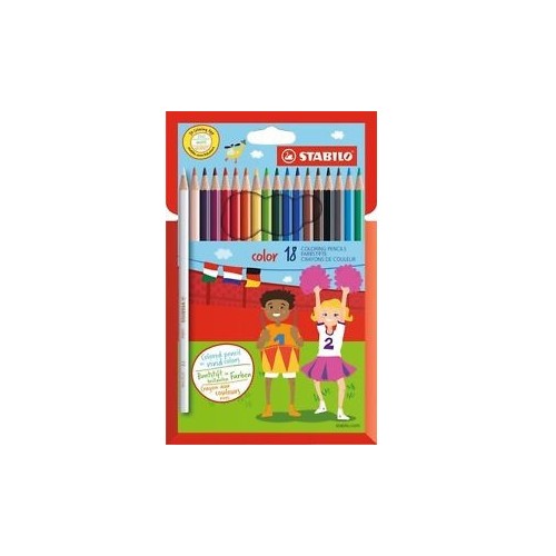 670-ESTUCHE 18 LAPICES PUNTA 2,5MM. COLOR COLORES SURTIDOS STABILO 1918/77/11