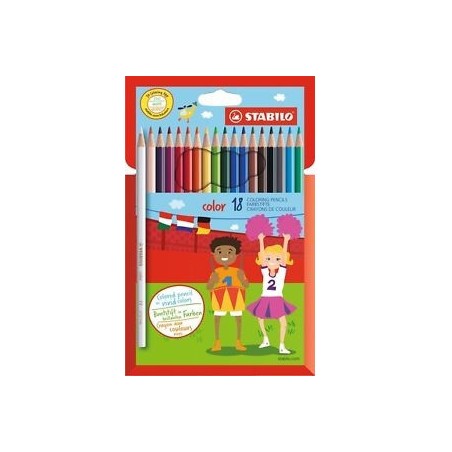 670-ESTUCHE 18 LAPICES PUNTA 2,5MM. COLOR COLORES SURTIDOS STABILO 1918/77/11