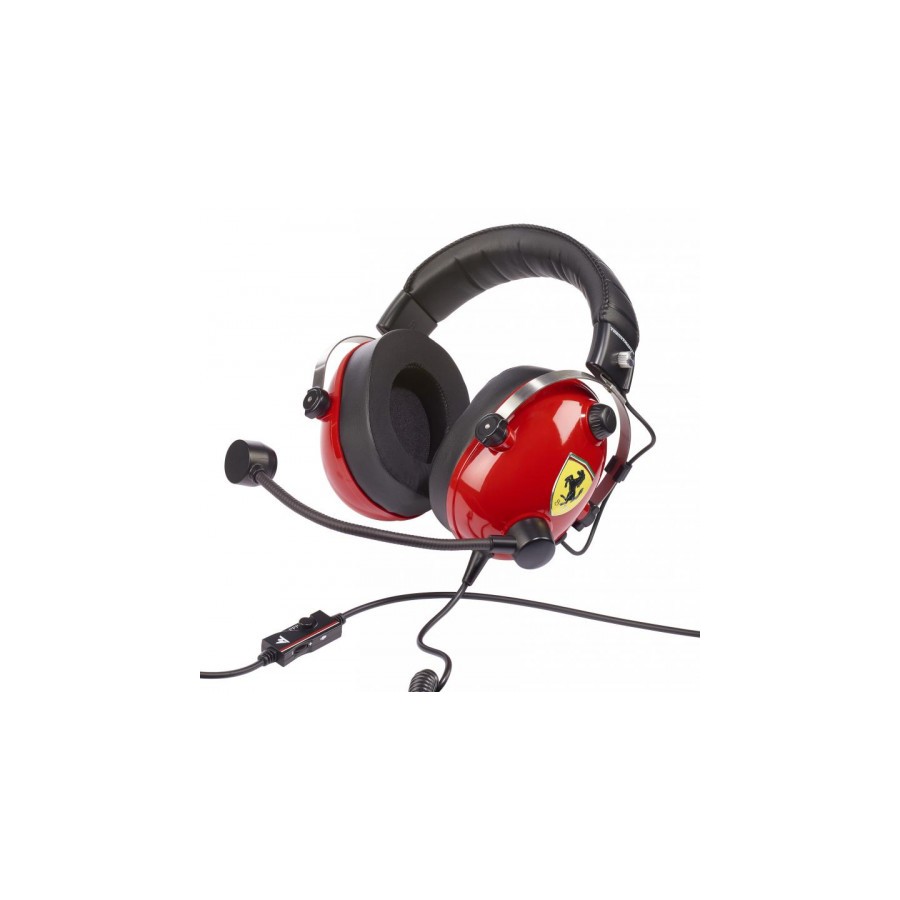 6700-Thrustmaster T.Racing Auriculares Diadema Conector de 3,5 mm Negro, Rojo, Acero inoxidable, Amarillo