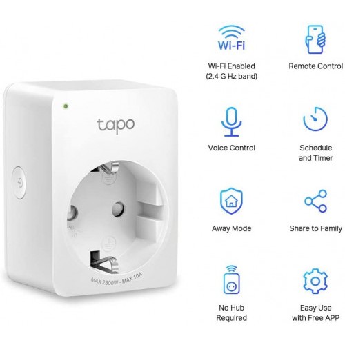 6709-TP-LINK Tapo P100 enchufe inteligente Blanco 2990 W