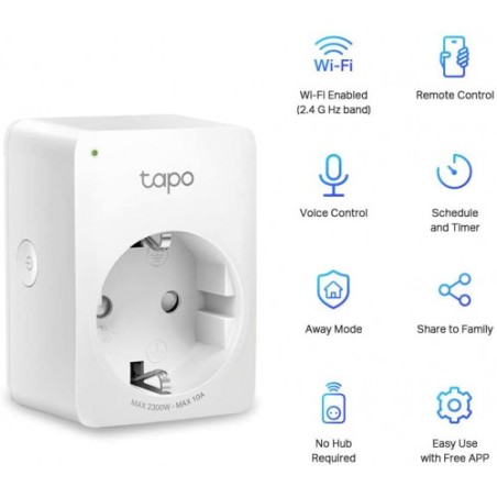 6709-TP-LINK Tapo P100 enchufe inteligente Blanco 2990 W