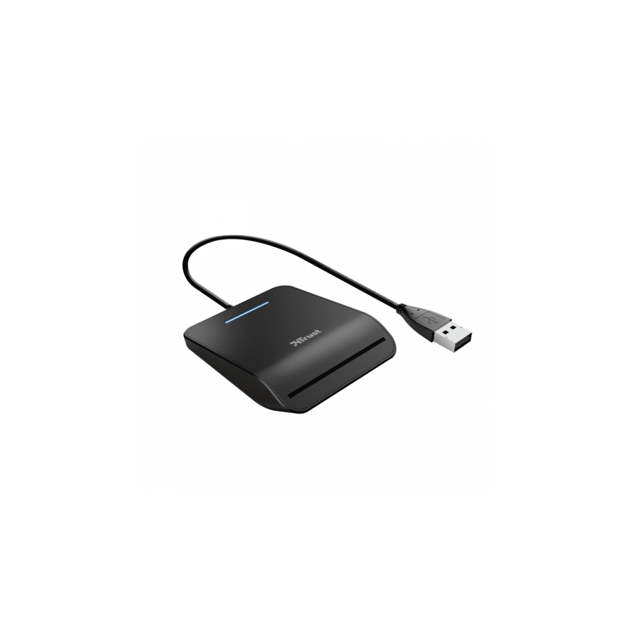 6780-Trust Primo lector de tarjeta inteligente Interior Negro CardBus+USB 2.0