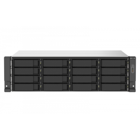 6801-QNAP TS-1673AU-RP-16G servidor de almacenamiento NAS Bastidor (3U) Ethernet Negro, Gris V1500B