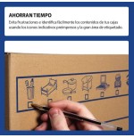 6830-CAJA DE MUDANZA MONTAJE MANUAL L 500X300X300. CARTON DOBLE BANKERS BOX 6208201