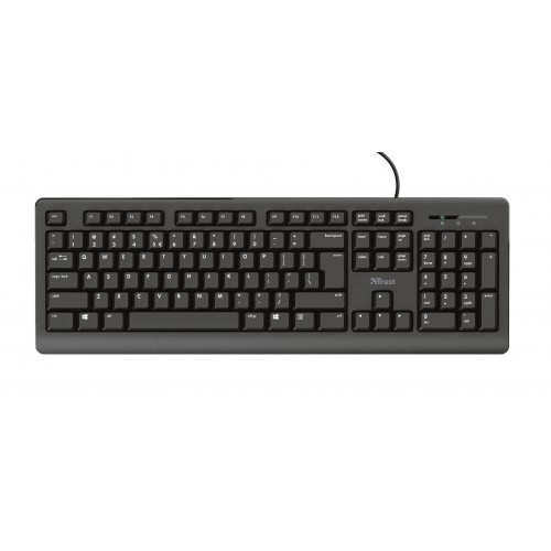 6835-Trust Primo teclado USB QWERTY Espanol Negro