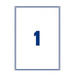 6847-Avery AM001A3 etiqueta autoadhesiva Rectangulo Desmontable Transparente 10 pieza(s)