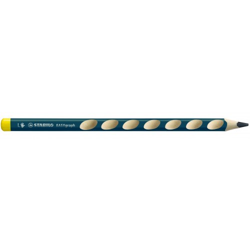 686-LAPIZ ERGONOMICO EASYGRAPH PARA ZURDOS HB 3,15MM. PETROLEO STABILO 321/HB-6