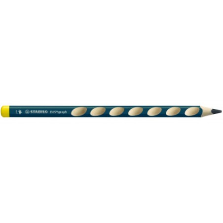 686-LAPIZ ERGONOMICO EASYGRAPH PARA ZURDOS HB 3,15MM. PETROLEO STABILO 321/HB-6