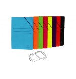 6889-CARPETA CARTON 500 GR. PLASTIFICADO BRILLO FOLIO GOMA SOLAPA AZUL MARIOLA 1523AZ