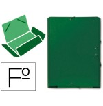 6901-CARPETA CARTON COMPACTO GOFRADO No 8.FOLIO GOMA SOLAPA VERDE MARIOLA 5285VE