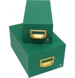 6926-FICHERO CARTON FORRADO EN GELTEX PARA 500 FICHAS (125X95X250 MM) MARIOLA 1-500