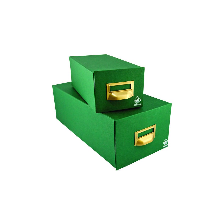 6930-FICHERO CARTON FORRADO EN GELTEX PARA 1000 FICHAS (125X95X350 MM) MARIOLA 1-1000