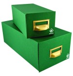 6932-FICHERO CARTON FORRADO EN GELTEX PARA 1000 FICHAS (180X125X350 MM) MARIOLA 3-1000