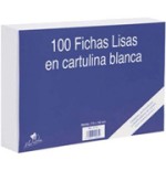 6945-100 FICHAS DE CARTULINA LISA  (150X100 MM) N.o 3 MARIOLA 3113L