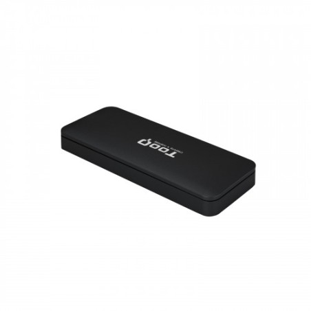 6973-TooQ TQE-2280B caja para disco duro externo M.2 Caja externa para unidad de estado solido (SSD) Negro