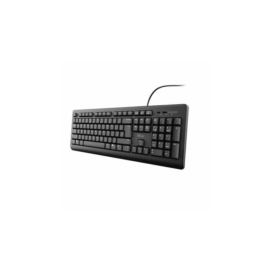 6976-Trust TK-150 teclado USB QWERTY Espanol Negro