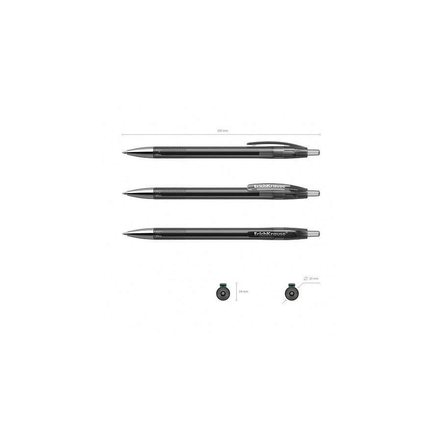 6989-BOLIGRAFO DE GEL AUTOMATICO R-301 ORIGINAL GEL MATIC, TINTA COLOR: NEGRO ERICH KRAUSE 46461