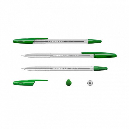 6993-BOLIGRAFO R-301 CLASSIC STICK 1.0, TINTA COLOR: VERDE ERICH KRAUSE 43187